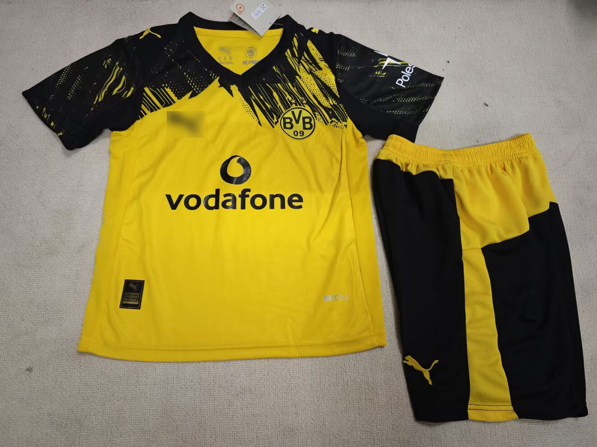 Kids-Dortmund 25/26 Home Soccer Jersey